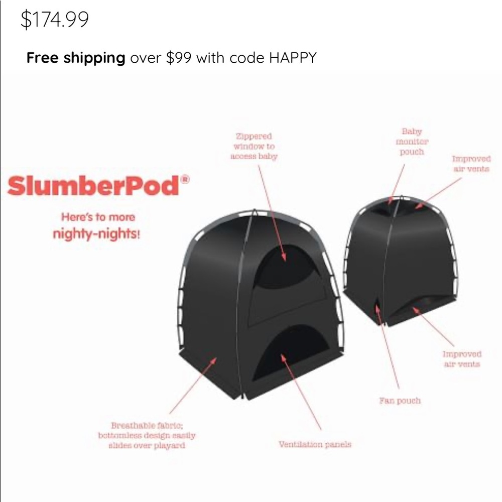 SlumberPod Privacy Canopy